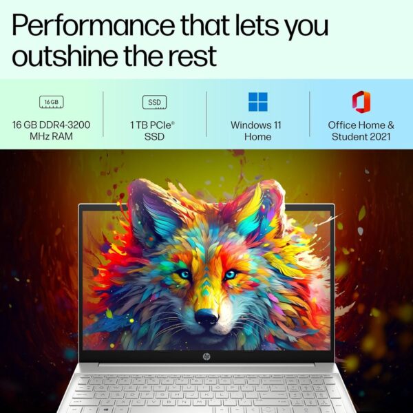 HP Pavilion 39.6 cm (15.6) Laptop 15-eg3027TU - Image 4